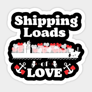 Shipping loads of love Sticker